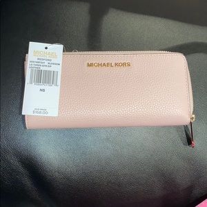 MICHAEL KORS BEDFORD BLOSSOM LEATHER WALLET